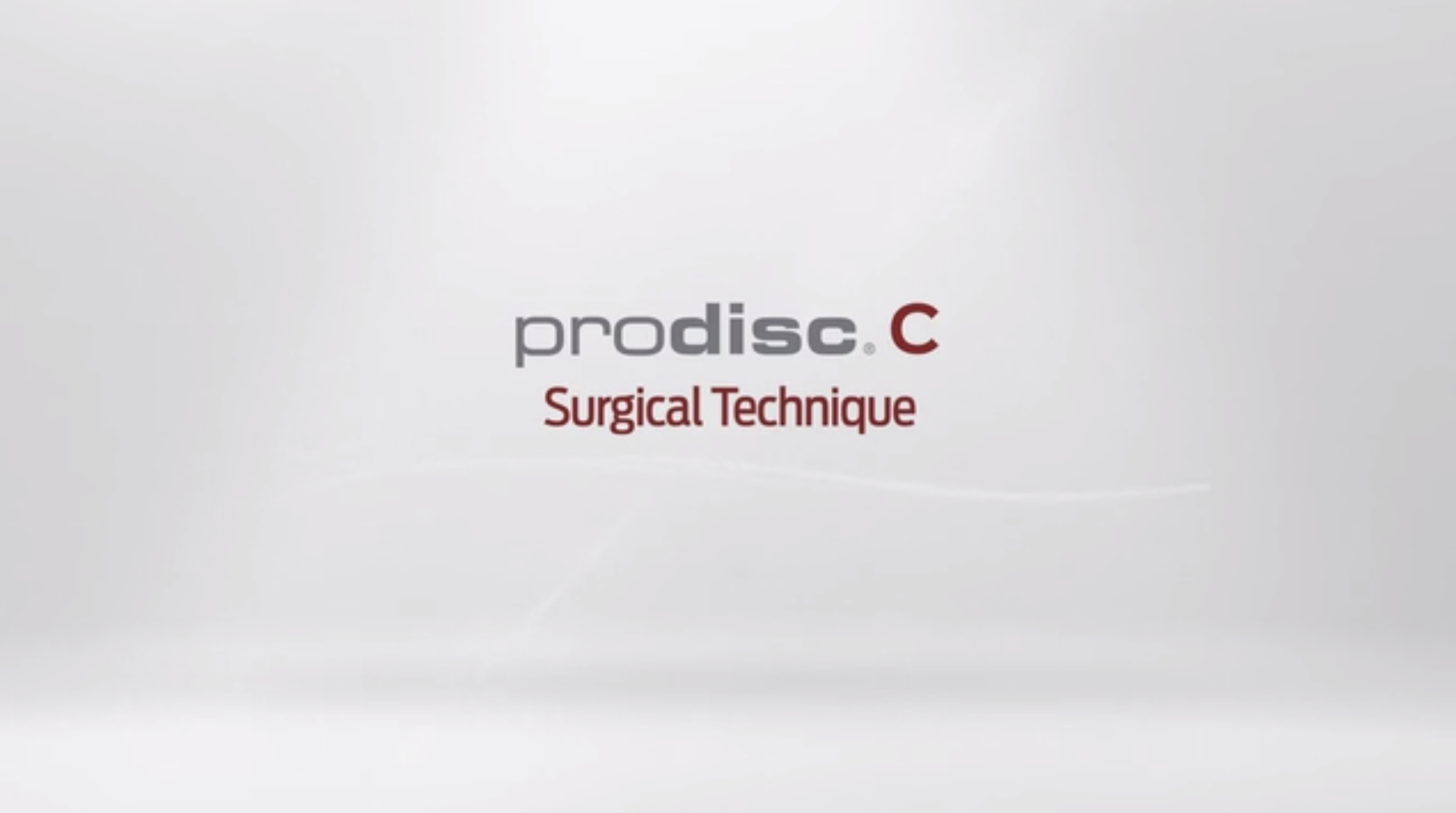 Prodisc C Surgical Technique