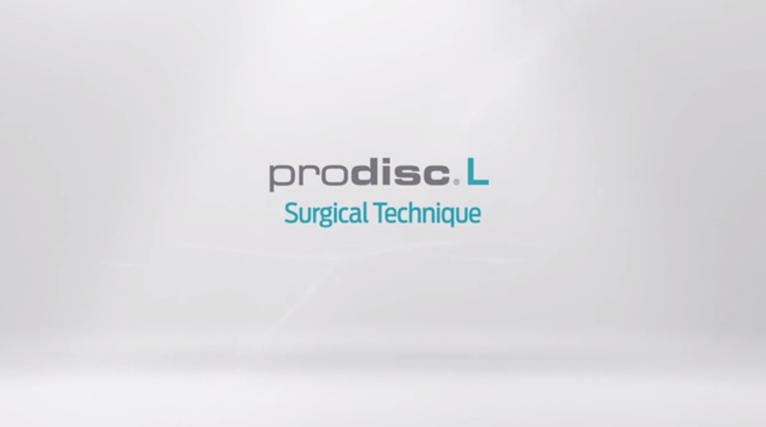 Prodisc L Surgical Technique