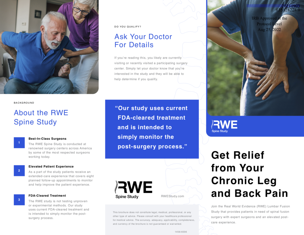 Real World Evidence (RWE) Lumbar Fusion Study – Advanced Disc Replacement