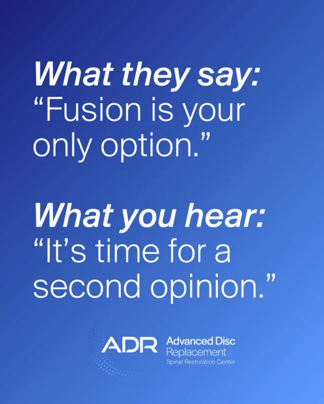 Spine specialist red flags to watch for:

🚩 Recommending multi-level fusion
🚩 Rushing you into surgery without exploring conservative options
🚩 Dismissing ADR without proper evaluation
🚩 Telling you fusion is your only option for multi-level issues

Patients who have been told they are not candidates for ADR often find different answers elsewhere. If your doctor shows any of these red flags, stop and get a second opinion from a surgeon specializing in disc replacement. Ask about ALL available treatment options, and never let anyone pressure you into immediate surgery. Your spine is too important.
.
.
.
.
#ADRSpine #DrToddLanman #LanmanSpinalNeurosurgery #artificialdiscreplacement #spinehealth #discreplacement #lumbardiscreplacement #neckpain #backpainrelief #neurosurgeon