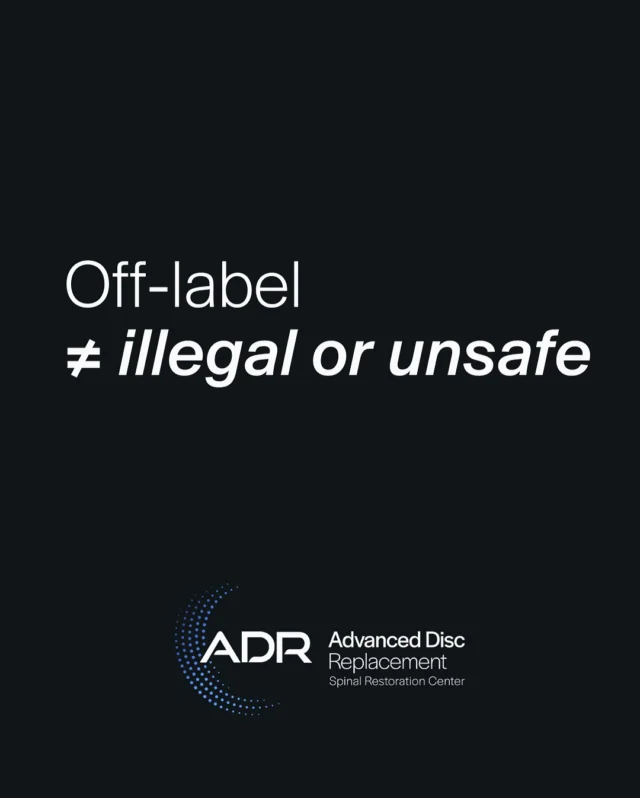 ⚠️ Off-label use of ADR devices is entirely legal and often medically sound. Insurance companies are aware of this, but they still use it to justify coverage denials.

Many excellent ADR candidates are told, "Insurance won't cover it," and allow insurance bureaucracy to decide the future of their spine. Understand your options, trust the medical evidence, and remember that the best treatment for YOUR spine might not fit in an insurance company's box.

How much is avoiding a lifetime of fusion limitations worth?
.
.
.
.
#ADRSpine #DrToddLanman #LanmanSpinalNeurosurgery #artificialdiscreplacement #spinehealth #discreplacement #lumbardiscreplacement #neckpain #backpainrelief #neurosurgeon