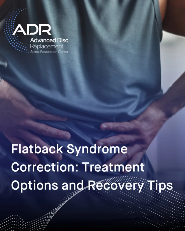 Do you have Flat Back syndrome? This complex spinal condition refers to the loss of the natural lumbar curve in the lower spine, causing you to lean forward. This misalignment makes it difficult to stand upright and often results in compensatory strain on other parts of the body.

Degenerative disc disease, spinal surgery complications, congenital or developmental abnormalities, or aging and postural changes are all potential causes.

To diagnose this syndrome correctly, Dr. Lanman analyzes each patient through his 4D Health lens, which considers factors beyond spinal mechanics, such as age, activity level, lifestyle, and hormone status.

Discover the surgical and non-surgical treatments for this condition and find answers to the most frequently asked questions at the link in our bio.
.
.
.
.
#ADRSpine #DrToddLanman #LanmanSpinalNeurosurgery #artificialdiscreplacement #spinehealth #discreplacement #lumbardiscreplacement #neckpain #backpainrelief #neurosurgeon