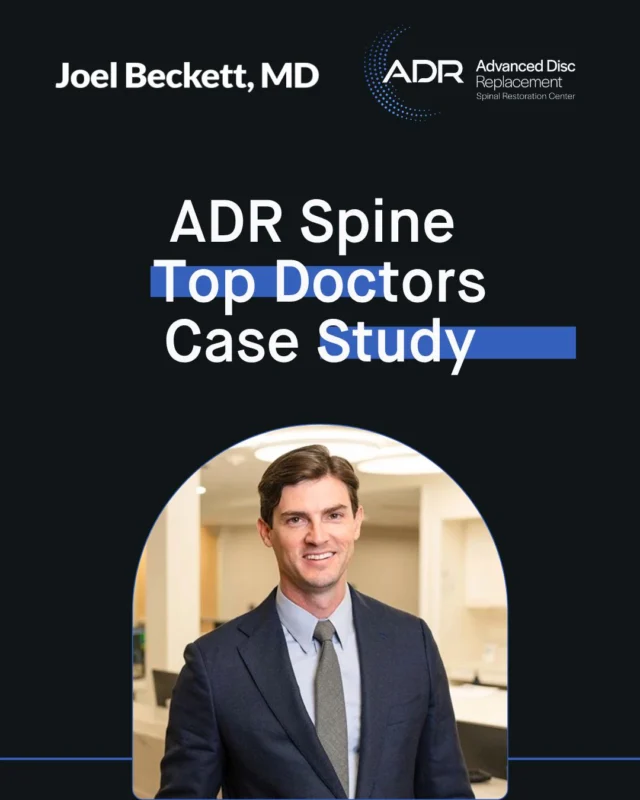 This patient went from cane to confidence in hours. Swipe to learn how ADR Top Doctor Dr. Joel Beckett used innovative spine surgery to transform this 80-year-old professional singer’s life. One small incision in an outpatient procedure allowed him to ditch his walking cane for good.
.
.
.
.
#ADRSpine #DrToddLanman #LanmanSpinalNeurosurgery #artificialdiscreplacement #spinehealth #discreplacement #lumbardiscreplacement #neckpain #backpainrelief #neurosurgeon #DrJoelBeckett